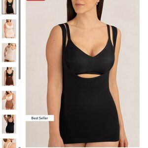 Shapermint Essentials Open Bust Shaper Cami size Large Black